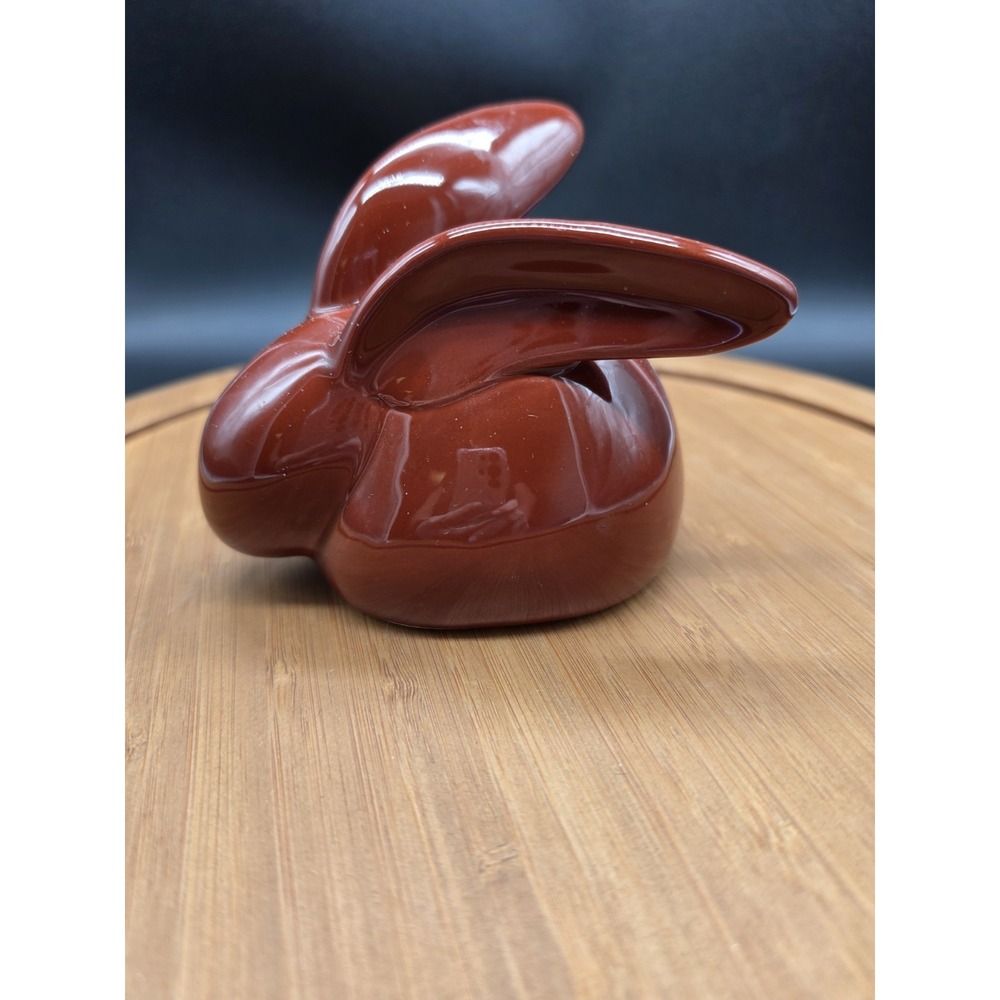 Vintage Ceramic‎ Art Nouveau Bunny Brown - Easter Rabbit Easter Decorations